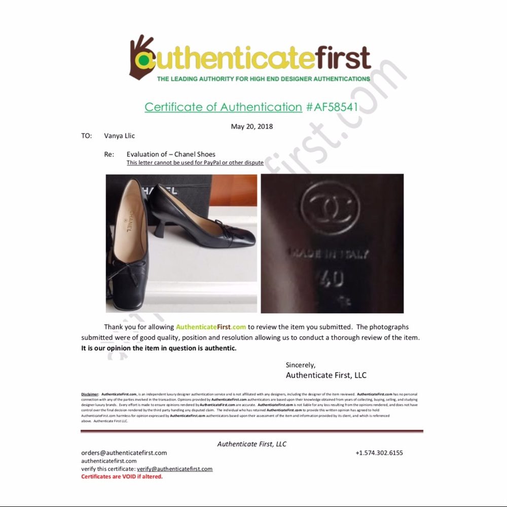 Classic CHANEL Black heels with bow - Picture 8 of 8